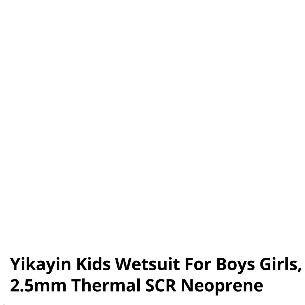 Yikayin Wetsuit Kids Unisex XS Red Black Excellent 2.5mm Thermal Shorty Neoprene